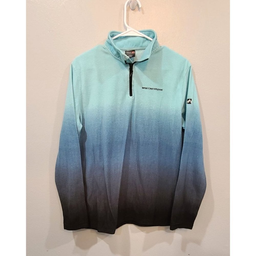 Outfitter Trading Co. Sweater Youth XXL Blue Fleece Pullover Ombre Breckenridge